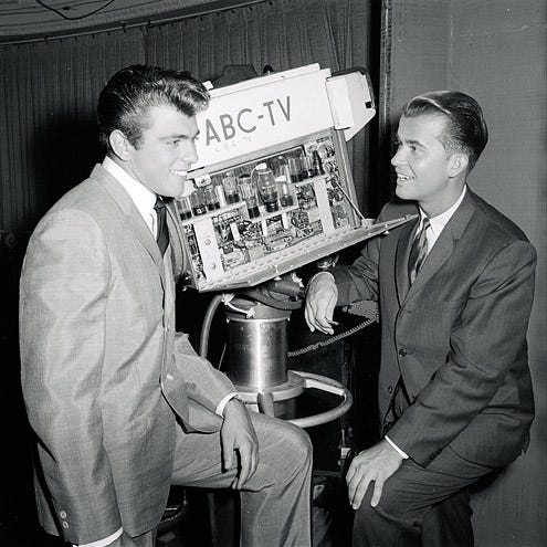 Fabian and Dick Clark - "American Bandstand", August 15, 1960