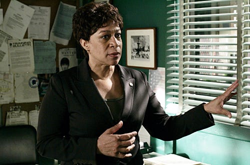 Law & Order - Season 18 - "Driven" - S. Epatha Merkerson as "Lt. Anita Van Buren"