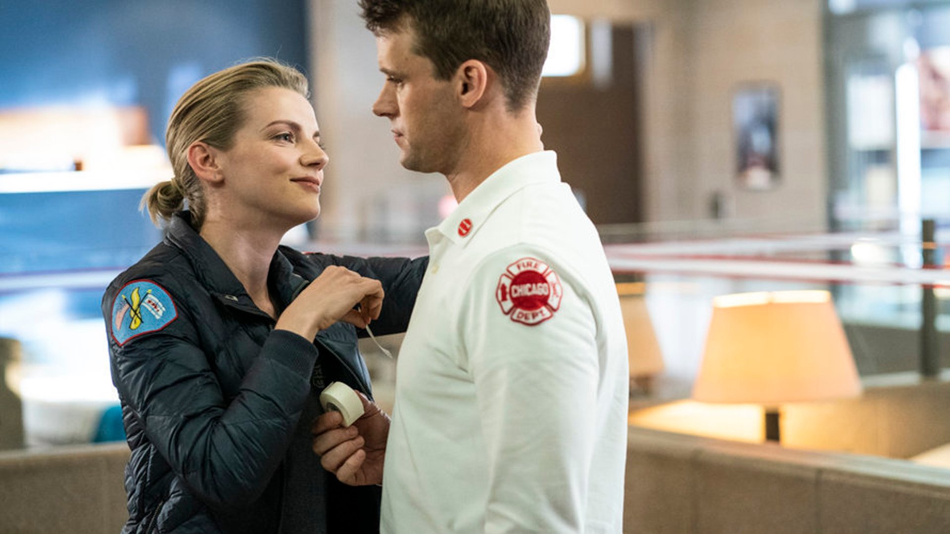 Kara Killmer and Jesse Spencer, Chicago Fire