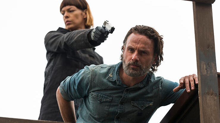 Pollyanna McIntosh and Andrew Lincoln, The Walking Dead