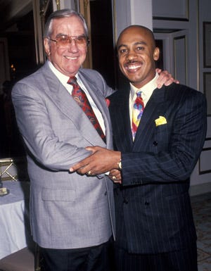 Ed McMahon and Montel Williams - The"American Foundation for the Performing Arts Gala" in Beverly Hills, September 29, 1991