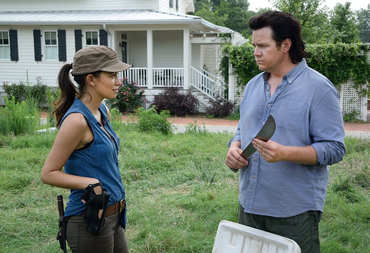 Christian Serratos and Josh McDermitt, The Walking Dead