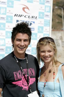 Trevor Wright and Amy Smart - The Rip Curl Malibu Pro Hosts "Celebrity Surf 'Bout" competition, October 8, 2005