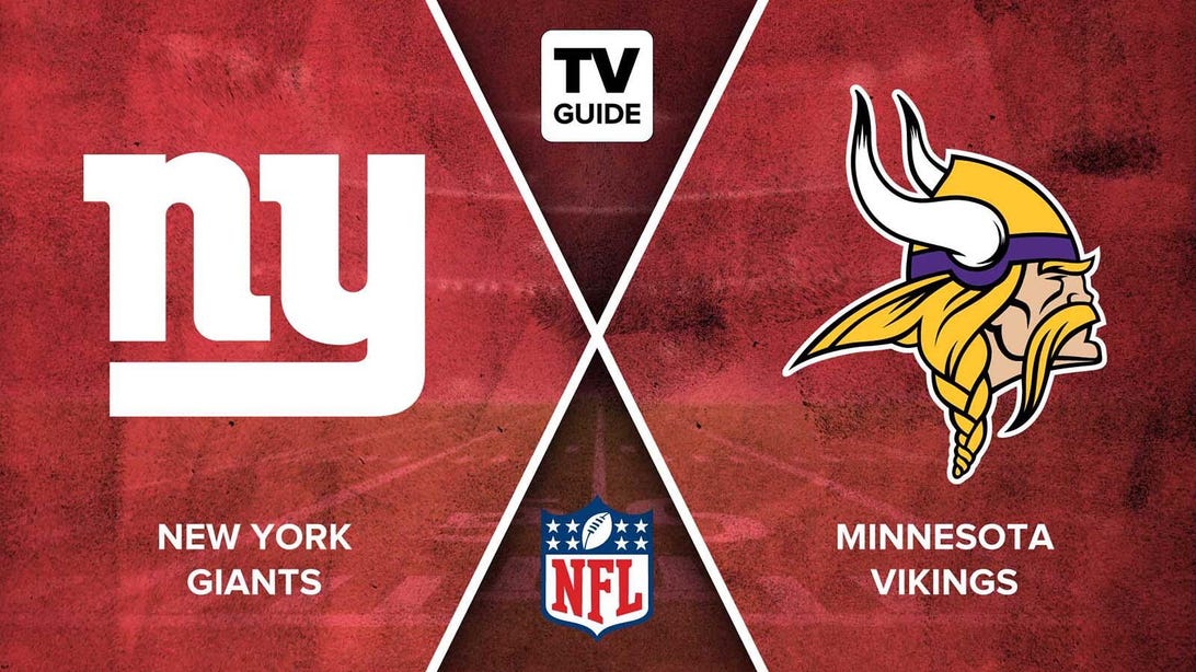 NFL Giants vs. Vikings matchup logos