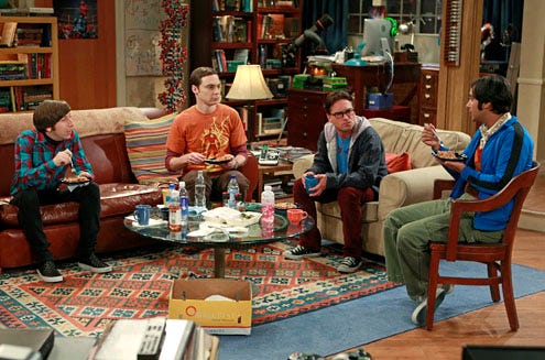 The Big Bang Theory - Season 5 - "The Isolation Permutation" -  Simon Helberg, Jim Parsons, Johnny Galecki and Kunal Nayyar
