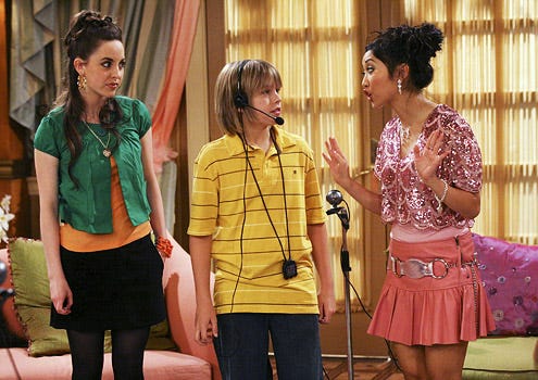 The Suite Life of Zack and Cody - Season 3 - "Tiptonline" - Brittany Curran as Chelse, Cole Sprouse as Cody and Brenda Song as London