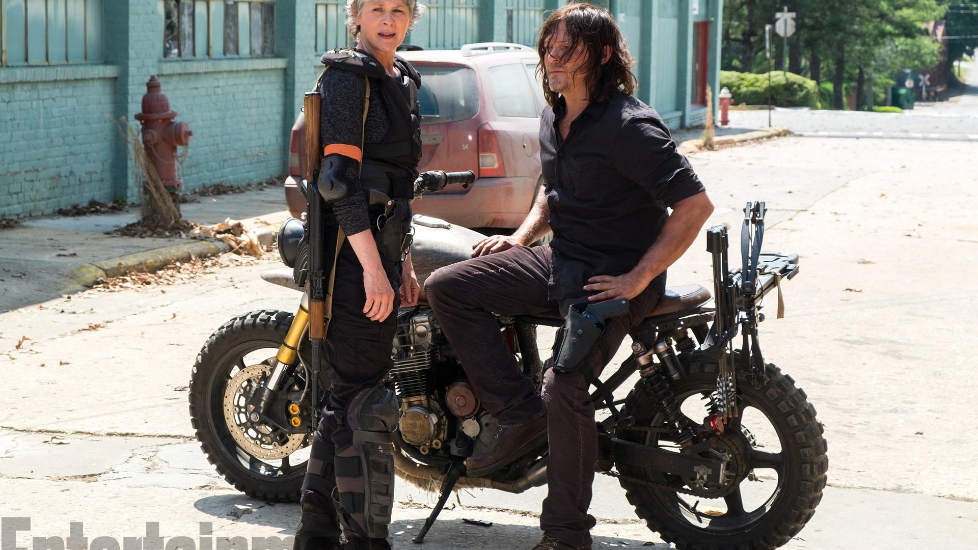 Melissa McBride and Norman Reedus, The Walking Dead