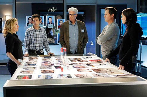 CSI - Season 12 - "Stealing Home" - Elisabeth Shue, Ted Danson, George Eads, Jorja Fox