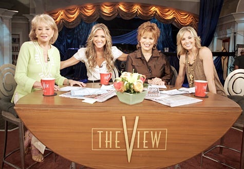 The View - Barbara Walters, Debbie Matenopoulos, Joy Behar and  Elisabeth Hasselbeck