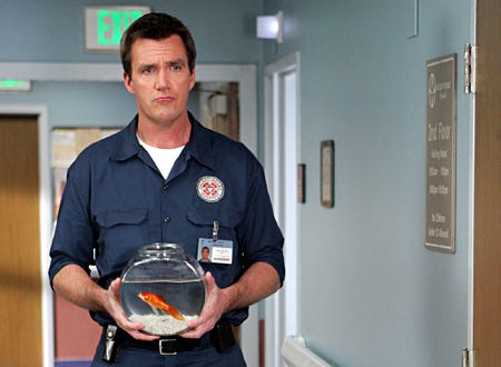 Scrubs - Season 6, "My Fishbowl" - Neil Flynn as The Janitor