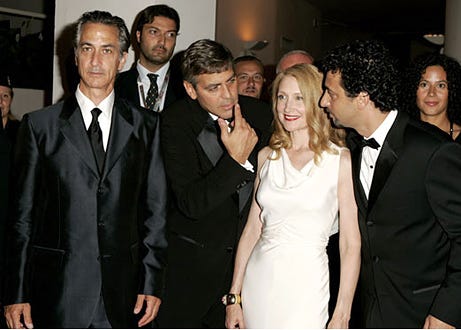 David Strathairn, George Clooney, Patricia Clarkson and Grant Heslov - The 2005 Venice Film Festival "Good Night, and Good Luck" premiere, September 1, 2005