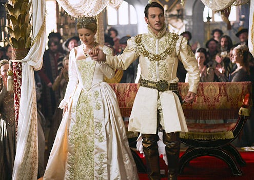 The Tudors - Season 3 - Episode 1 - Annabelle Wallis as Jane Seymour and Jonathan Rhys Meyers as Henry VII