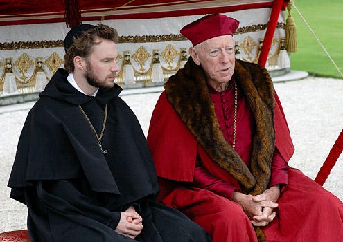 The Tudors - Season 3 - Episode 1 - Mark Hildreth as Cardinal Reginald Pole and Max Von Sydow as Cardinal Von Waldberg