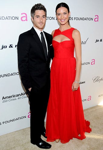 Dave Annable and Odette Yustman - The 19th Annual Elton John AIDS Foundation Academy Awards Viewing Party, February 27, 2011