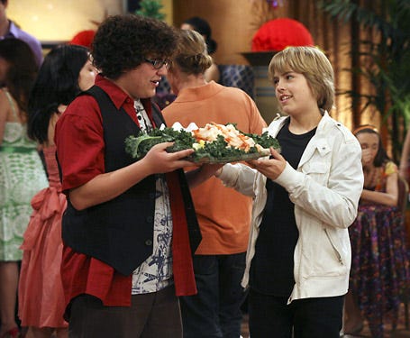 Suite Life on Deck - Season 1 - "International Dateline" - Matthew Timmons as Woody and Cole Sprouse as Cody
