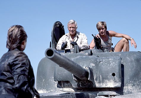 The A-Team - George Peppard and Dirk Benedict