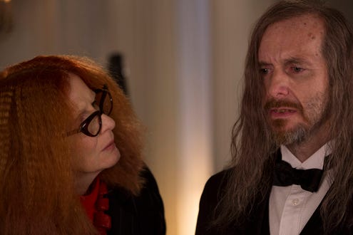 American Horror Story: Coven -  "Fearful Pranks Ensue" - Frances Conroy as Myrtle, Denis O'Hare as Spalding
