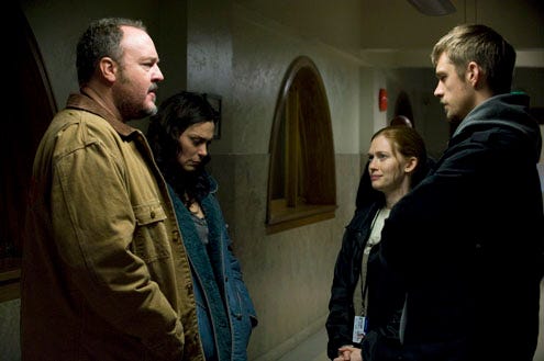The Killing -  Season 1- "The Cage" -  Brent Sexton, Michelle Forbes, Mireille Enos and Joel Kinnaman