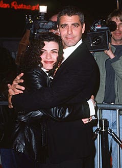 Julianna Margulies and George Clooney - "One Fine Day" Los Angeles premiere, December 17, 1996