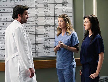 Grey's Anatomy - Season 7 - "Superfreak" - Patrick Dempsey, Ellen Pompeo, Caterina Scorsone