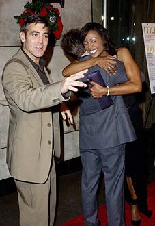 George Clooney, Sam Rockwell & Aisha Tyler - Movieline's 2nd Annual Breakthrough of the Year Awards, December 8, 2002