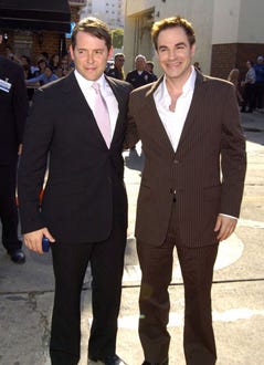 Matthew Broderick and Roger Bart - premiere of "The Stepford Wives", June 2004