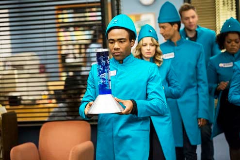 Community - Season 5 - "Cooperative Polygraphy" - Donald Glover, Gillian Jacobs, Danny Pudi, Joel McHale and Yvette Nicole Brown