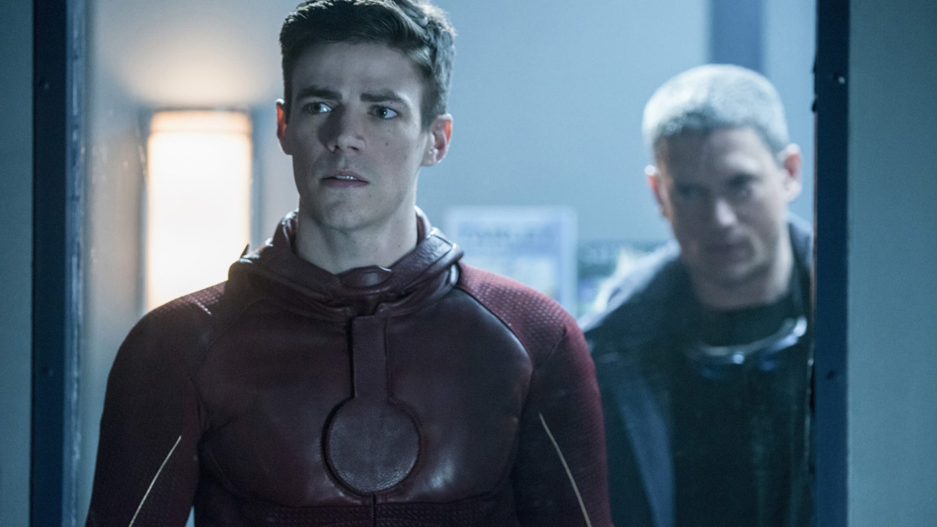 ​Grant Gustin and Wenworth Miller, The Flash