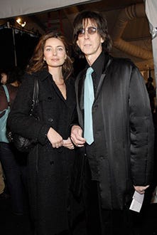 Paulina Porizkova and Ric Ocasek - Mercedes-Benz Fashion Week, Feb. 2007
