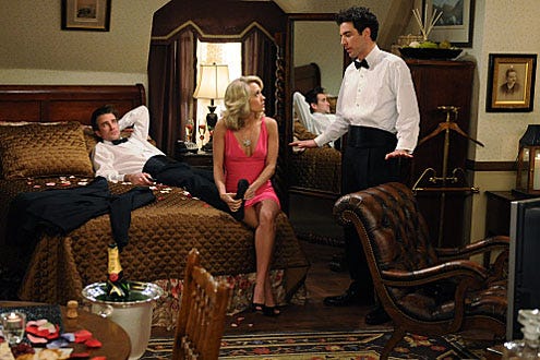 How I Met Your Mother - Season 5 - "Hooked" - jack Lead guest stars as Jack, guest star Carrie Underwood as Tiffany and Josh Randor