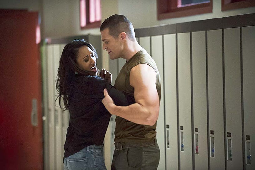 The Flash - Season 1 - "The Flash is Born" - Candice Patton and Greg Finley