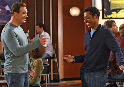 Rules of Engagement - Season 3 - "Jeff's New Friend" - Patrick Warburton as Jeff and Orlando Jones as Brad