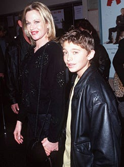 Melanie Griffith and Alexander Bauer - Opening Night of "ART" - Jan. 1999