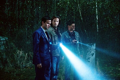 Supernatural - Season 8 - "As Time Goes By" - Gil McKinney, Jared Padalecki and Jensen Ackles
