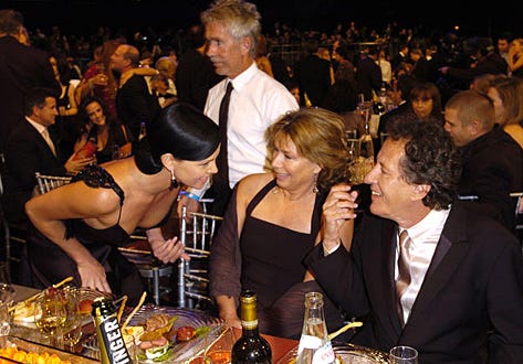 Charlize Theron, Geoffrey Rush and wife - The11th Annual Screen Actors Guild Awardsm, February 5, 2005