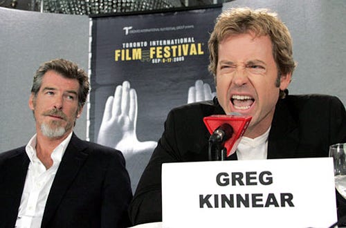 Pierce Brosnan and Greg Kinnear - The 2005 Toronto Film Festival "The Matador" press conference, September 15, 2005