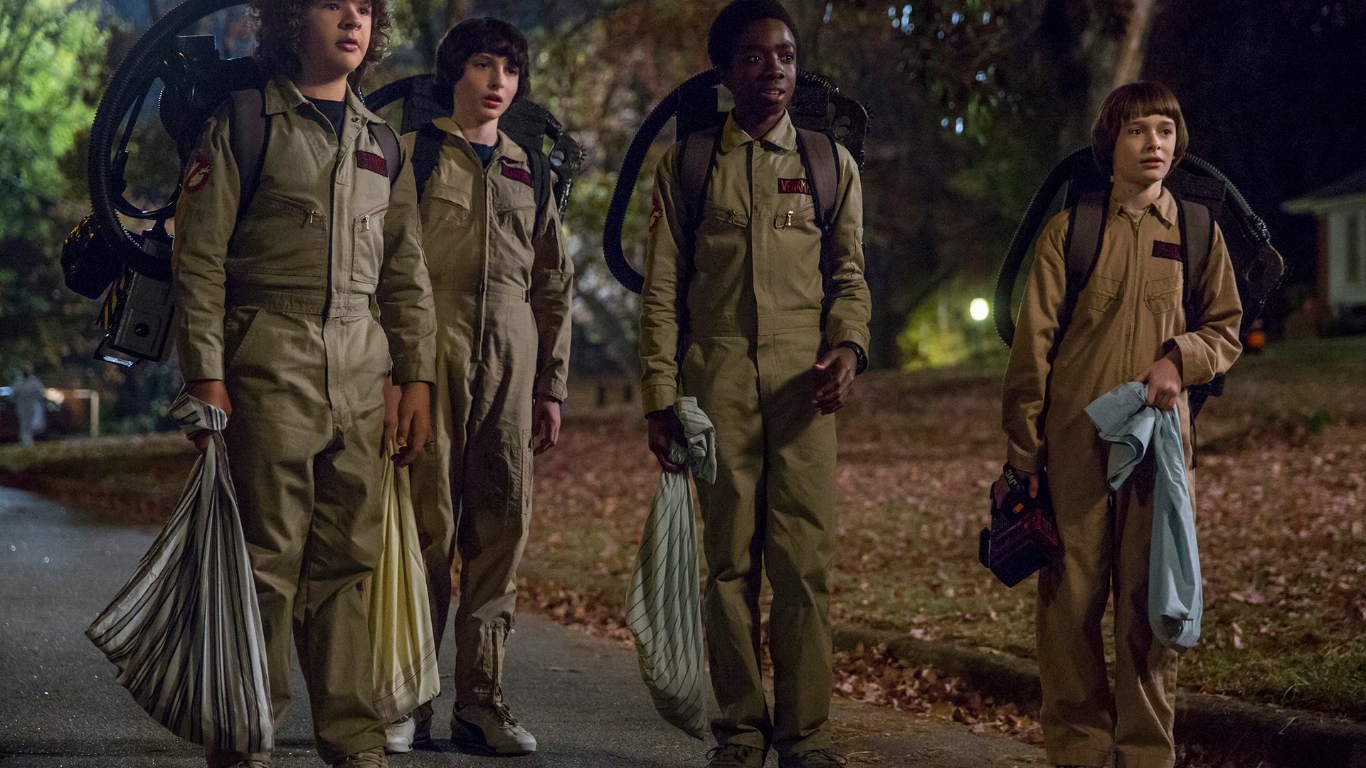 Gaten Matarazzo, Finn Wolfhard, Caleb McLaughlin and Noah Schnapp, Stranger Things