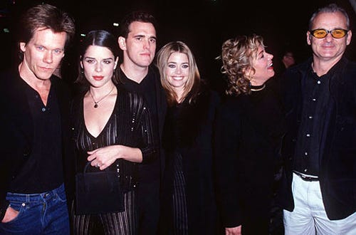 Matt Dillon, Bill Murray, Kevin Bacon, Neve Campbell, Denise Richards and Stockard Channing - The "Wild Things" Los Angeles premiere, March 6, 1998