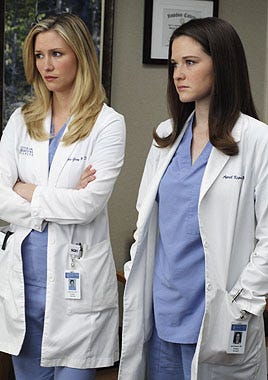 Grey's Anatomy - Season 6 - "Sympathy for the Parents" - Chyler Leigh, Sarah Drew