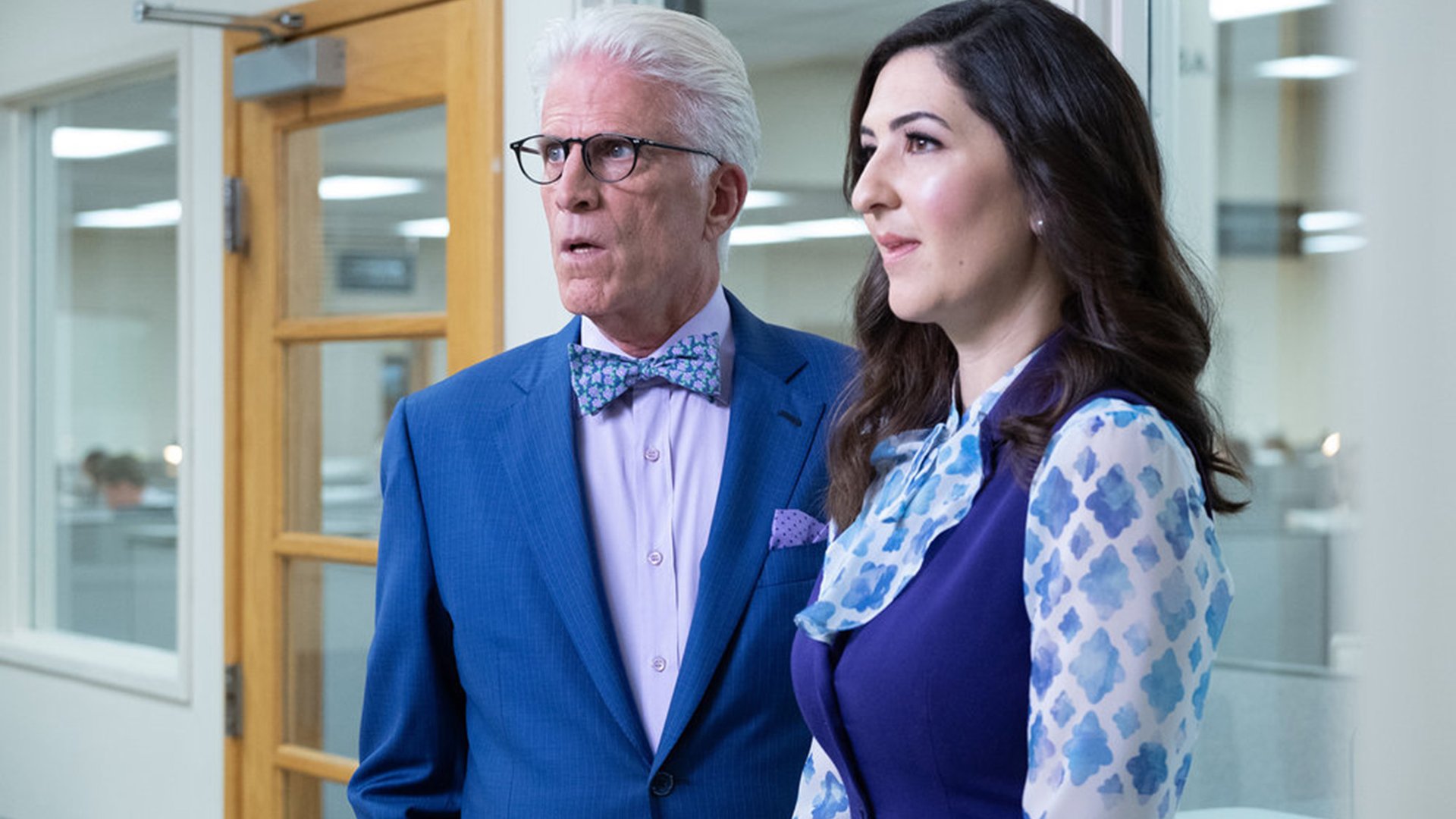 Ted Danson and D'Arcy Carden, The Good Place