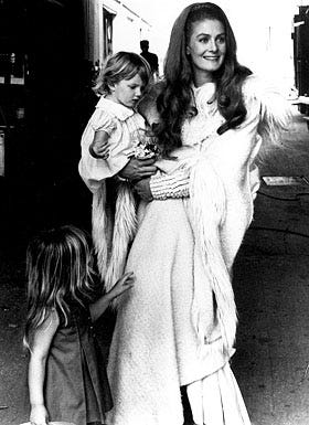 Natasha Richardson, Joely Richardson and Vanessa Redgrave - on the set of "Camelot" in late 1966