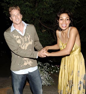 Jason Lewis and Rosario Dawson - "The Two Gentleman of Verona" after party in New York City, August 25, 2005