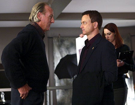 CSI: NY - Season 5, "The Party's Over" - Guest star Craig T. Nelson as Robert Dunbrook, Gary Sinise as Mac