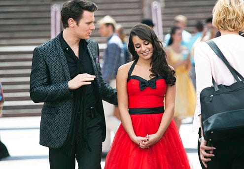 Glee - Season 3 - "Nationals" - Jonathan Groff and Lea Michele