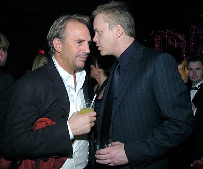Kevin Costner and Tim Robbins - The 61st Annual Golden Globe Awards - 2004
