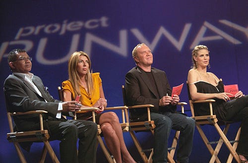 Project Runway -  Season 2 - Freddie Leiba, Nina Garcia, Michael Kors, Heidi Klum