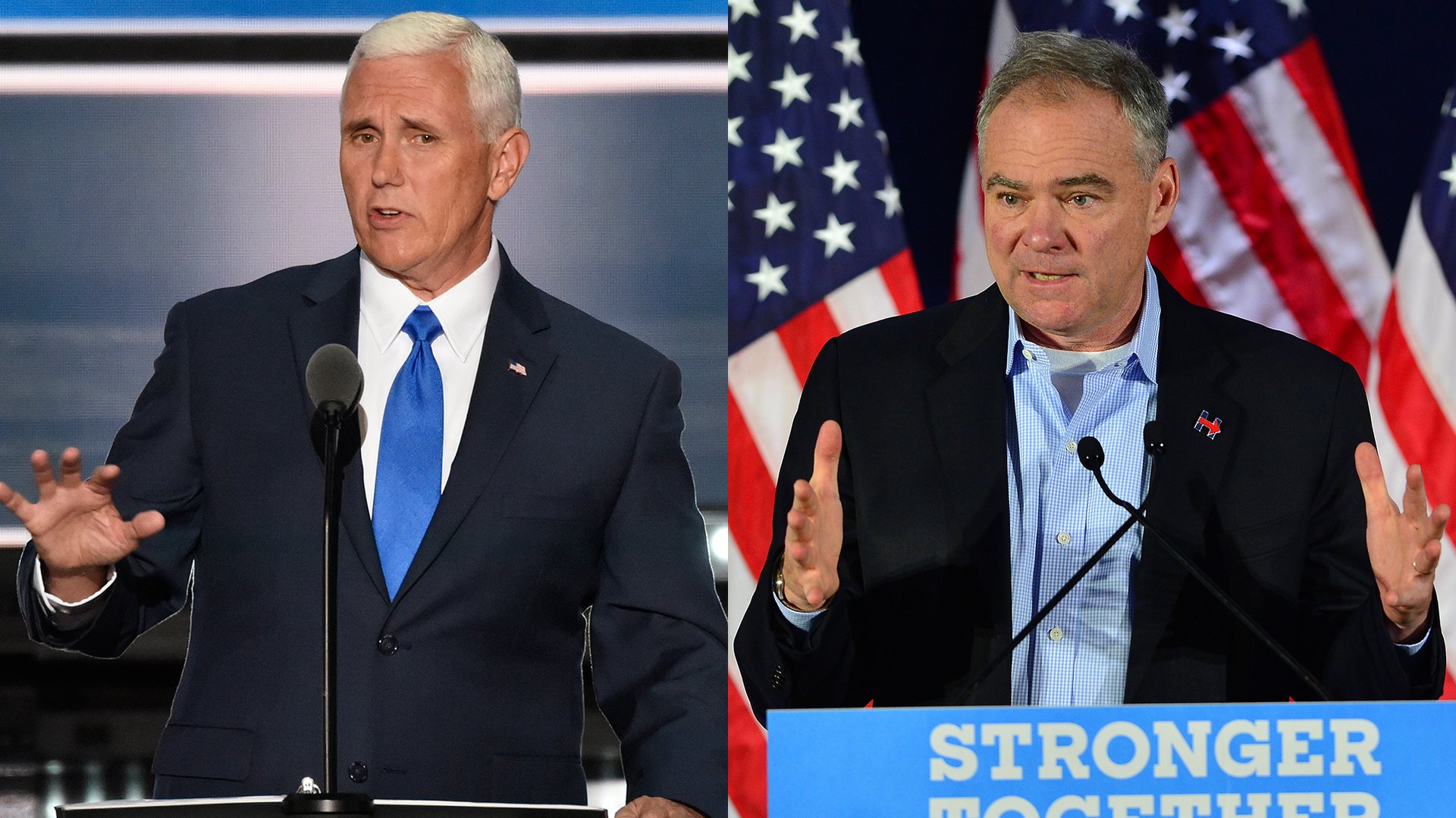 Gov. Mike Pence, Sen. Tim Kaine
