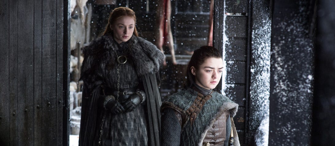 ​Sophie Turner and Maisie Williams, Game of Thrones