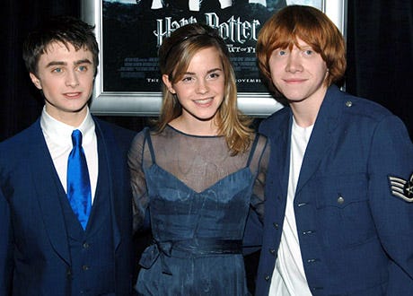 Daniel Radcliffe, Emma Watson and Rupert Grint - "Harry Potter and the Goblet of Fire" New York City Premiere