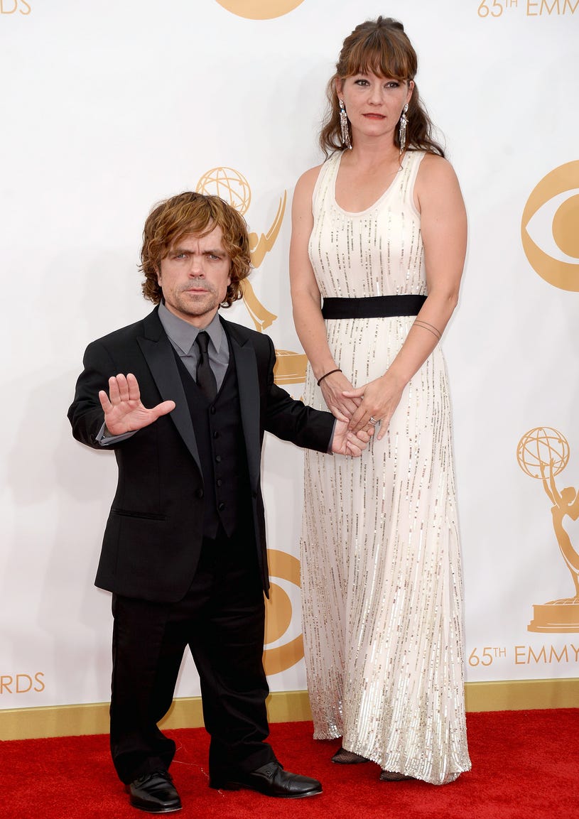 Peter Dinklage and Erica Schmidt - 65th Annual Primetime Emmy Awards in Los Angeles, California, September 22, 2013